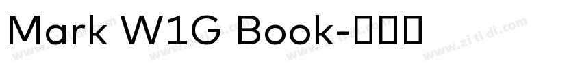 Mark W1G Book字体转换